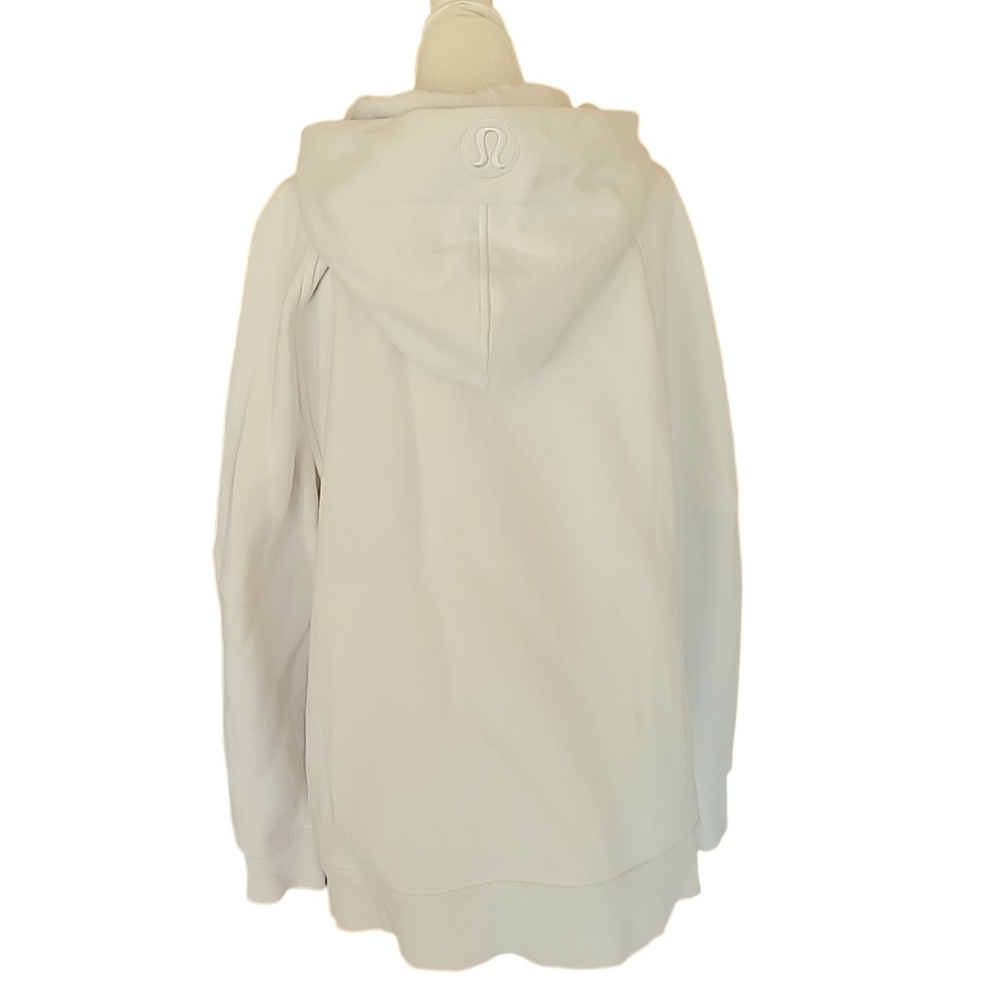 lululemon athletica | Scuba Oversized Fleece Side Slit Hoodie Bone M/L - Picture 6 of 8